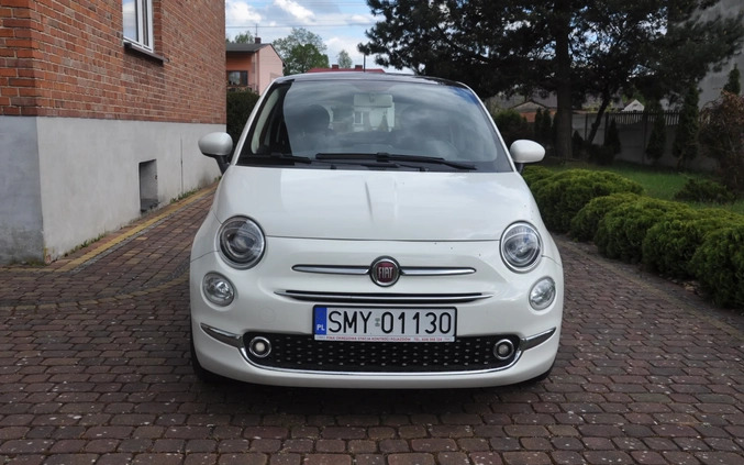 Fiat 500 cena 37900 przebieg: 105000, rok produkcji 2016 z Koziegłowy małe 92